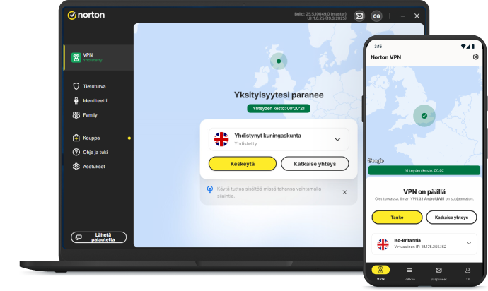 Kannettava tietokone, jonka yksityisyyttä on parannettu